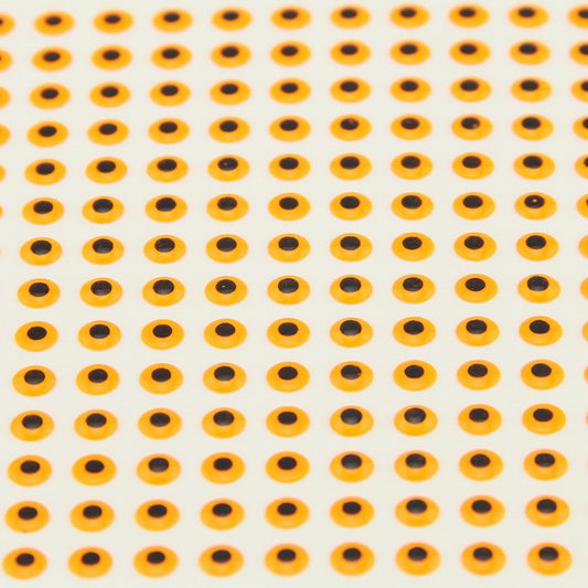 Fisheyes 3D - Fluo Orange - 4mm - 224pcs