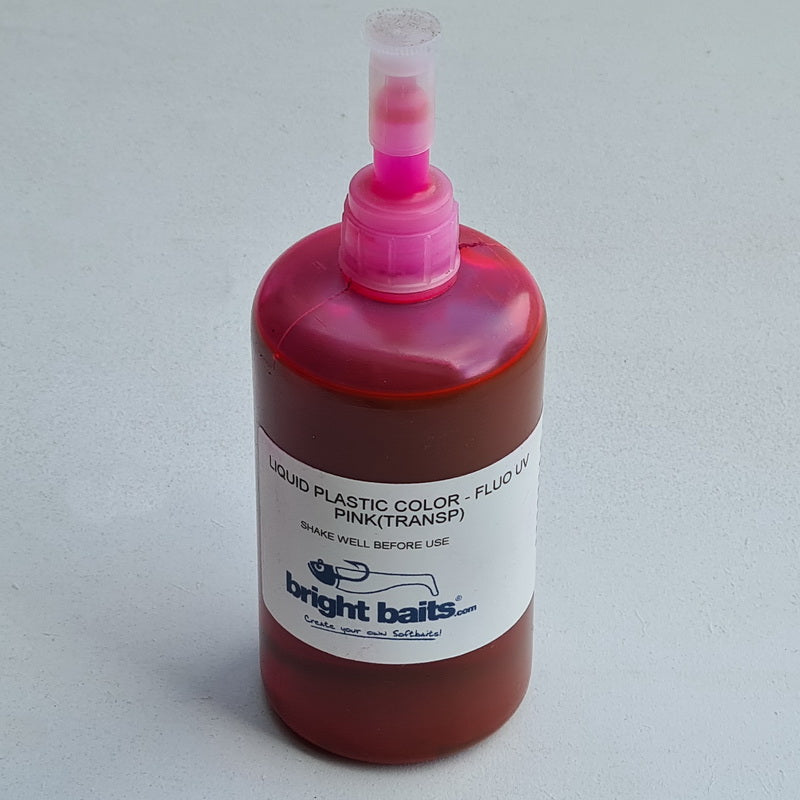 Liquid Pvc Color Liquid Plastic Color - Fluo UV - Pink Transparent – Bright Baits Belgium