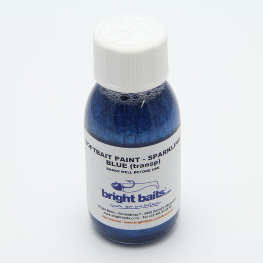 Softbait Paint - Sparkling - Blue Transparent