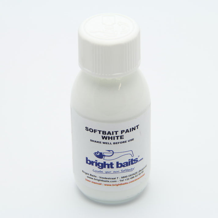 Softbait Paint - White – Bright Baits Belgium